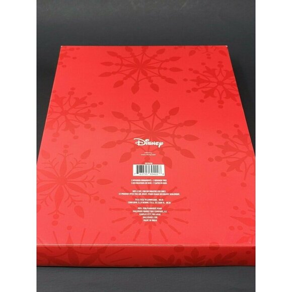 Hallmark Disney Wooden 5 Ornament Set With Mini Christmas Tree Display - Picture 6 of 7